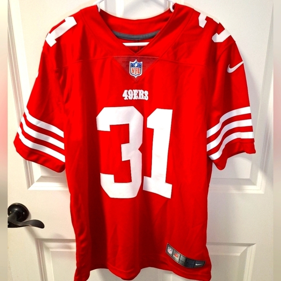 A Nike official NFL San Francisco 49ers #31 Mostert jersey in a men's size large - Picture 1 of 7